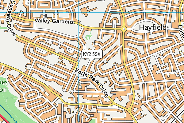 KY2 5SX map - OS VectorMap District (Ordnance Survey)