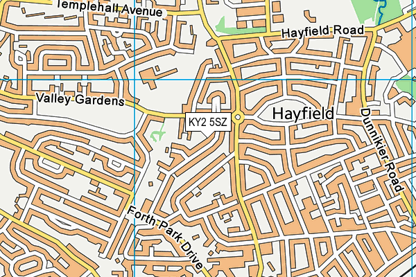 KY2 5SZ map - OS VectorMap District (Ordnance Survey)