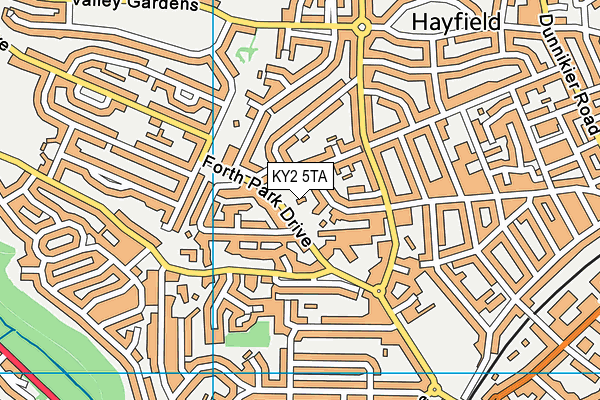 KY2 5TA map - OS VectorMap District (Ordnance Survey)