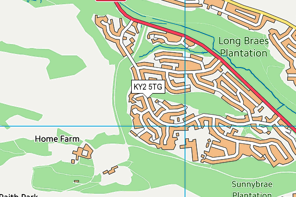 KY2 5TG map - OS VectorMap District (Ordnance Survey)