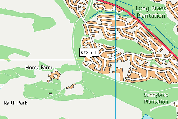 KY2 5TL map - OS VectorMap District (Ordnance Survey)