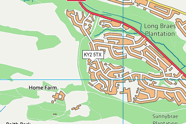 KY2 5TX map - OS VectorMap District (Ordnance Survey)
