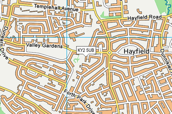 KY2 5UB map - OS VectorMap District (Ordnance Survey)