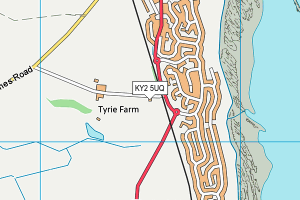 KY2 5UQ map - OS VectorMap District (Ordnance Survey)