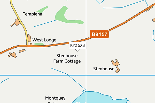 KY2 5XB map - OS VectorMap District (Ordnance Survey)