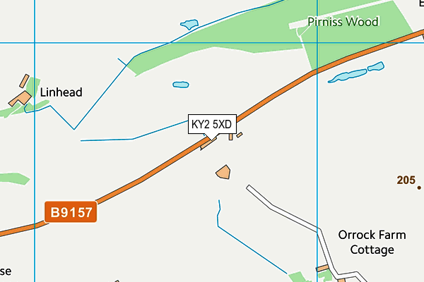 KY2 5XD map - OS VectorMap District (Ordnance Survey)