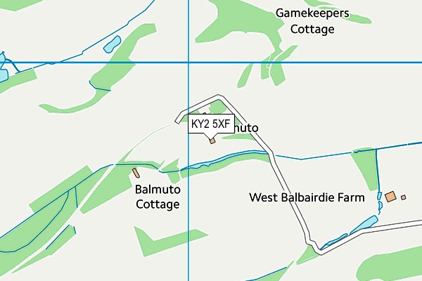 KY2 5XF map - OS VectorMap District (Ordnance Survey)