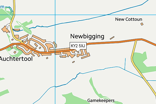 KY2 5XJ map - OS VectorMap District (Ordnance Survey)