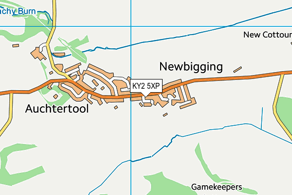 KY2 5XP map - OS VectorMap District (Ordnance Survey)