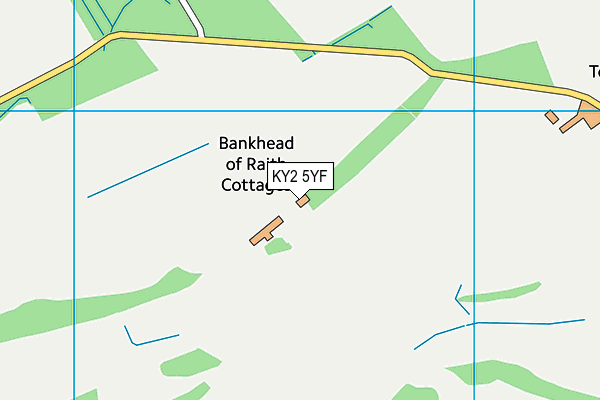 KY2 5YF map - OS VectorMap District (Ordnance Survey)