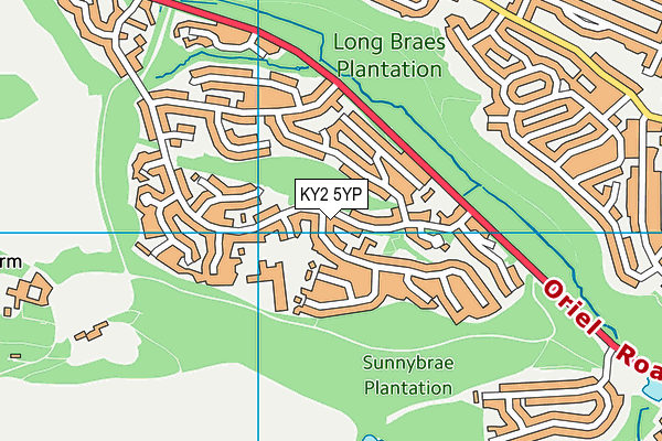 KY2 5YP map - OS VectorMap District (Ordnance Survey)