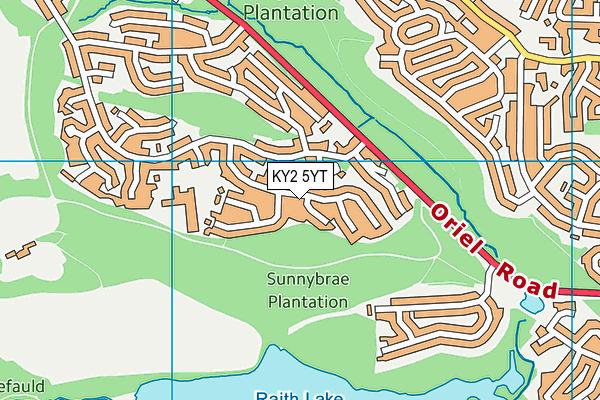 KY2 5YT map - OS VectorMap District (Ordnance Survey)