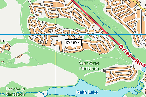 KY2 5YX map - OS VectorMap District (Ordnance Survey)