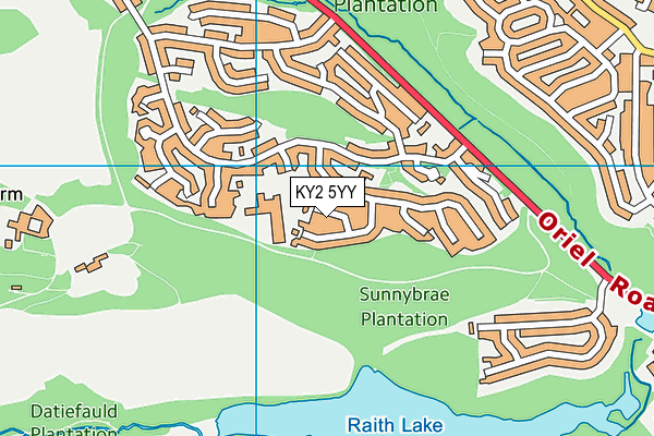 KY2 5YY map - OS VectorMap District (Ordnance Survey)