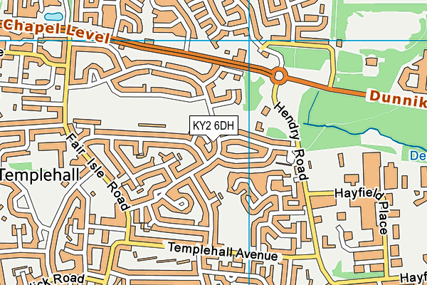 KY2 6DH map - OS VectorMap District (Ordnance Survey)