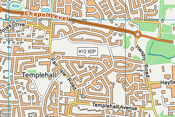 KY2 6DP map - OS VectorMap District (Ordnance Survey)