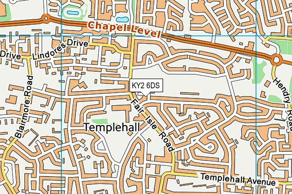 KY2 6DS map - OS VectorMap District (Ordnance Survey)
