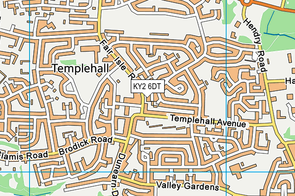 KY2 6DT map - OS VectorMap District (Ordnance Survey)