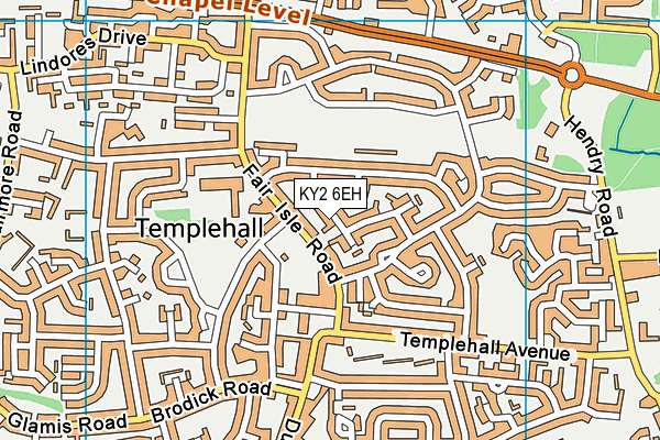 KY2 6EH map - OS VectorMap District (Ordnance Survey)