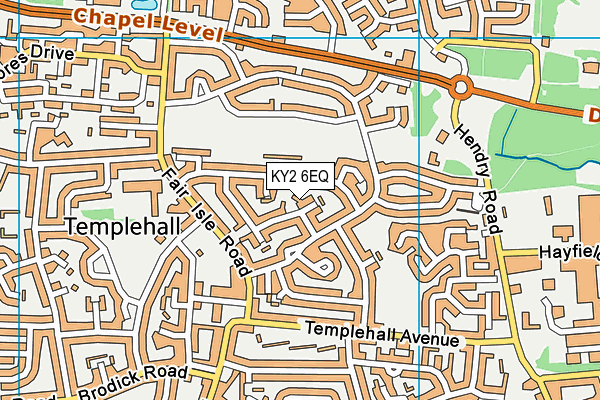 KY2 6EQ map - OS VectorMap District (Ordnance Survey)