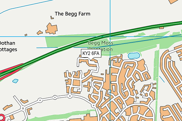 KY2 6FA map - OS VectorMap District (Ordnance Survey)
