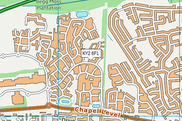 KY2 6FL map - OS VectorMap District (Ordnance Survey)