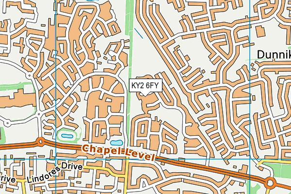 KY2 6FY map - OS VectorMap District (Ordnance Survey)