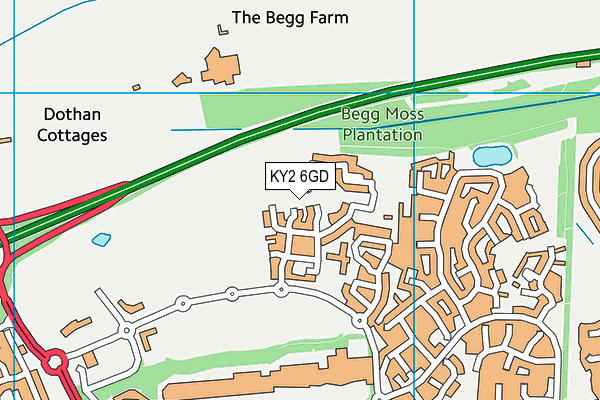 KY2 6GD map - OS VectorMap District (Ordnance Survey)
