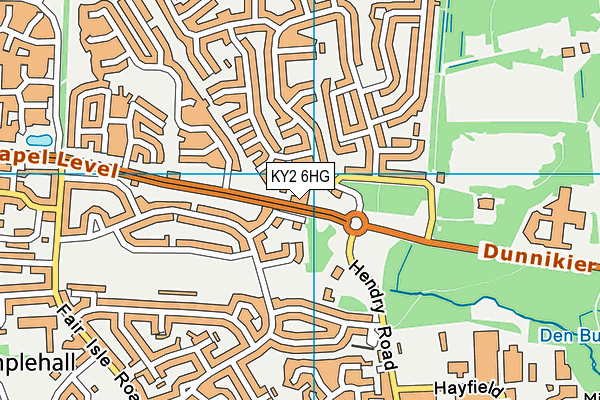 KY2 6HG map - OS VectorMap District (Ordnance Survey)