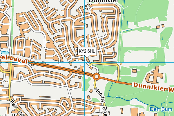 KY2 6HL map - OS VectorMap District (Ordnance Survey)