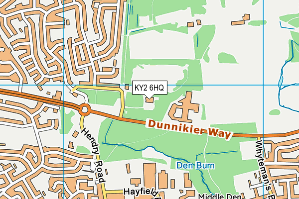 KY2 6HQ map - OS VectorMap District (Ordnance Survey)
