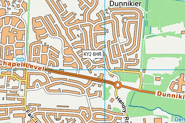 KY2 6HR map - OS VectorMap District (Ordnance Survey)