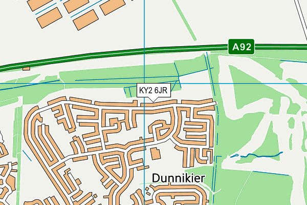 KY2 6JR map - OS VectorMap District (Ordnance Survey)