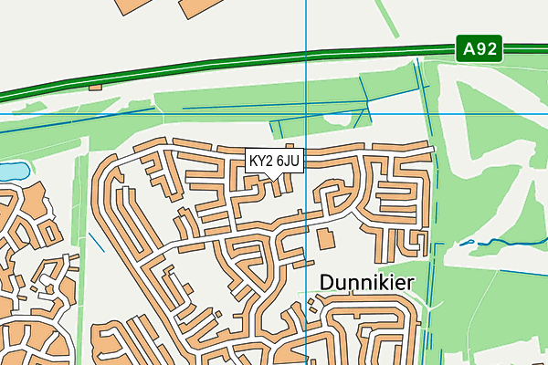 KY2 6JU map - OS VectorMap District (Ordnance Survey)