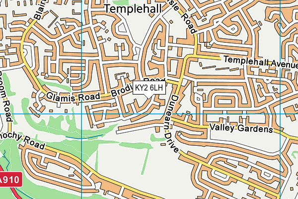 KY2 6LH map - OS VectorMap District (Ordnance Survey)