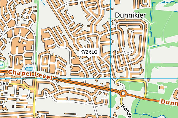 KY2 6LQ map - OS VectorMap District (Ordnance Survey)