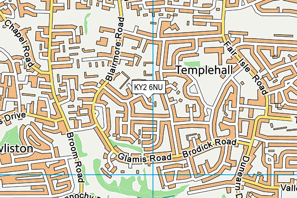 KY2 6NU map - OS VectorMap District (Ordnance Survey)
