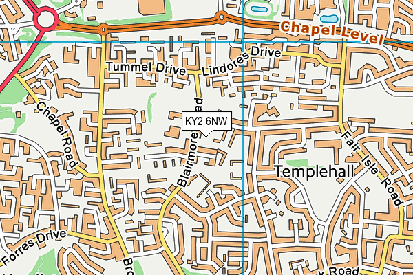 KY2 6NW map - OS VectorMap District (Ordnance Survey)