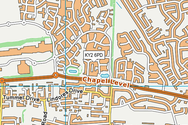 KY2 6PD map - OS VectorMap District (Ordnance Survey)