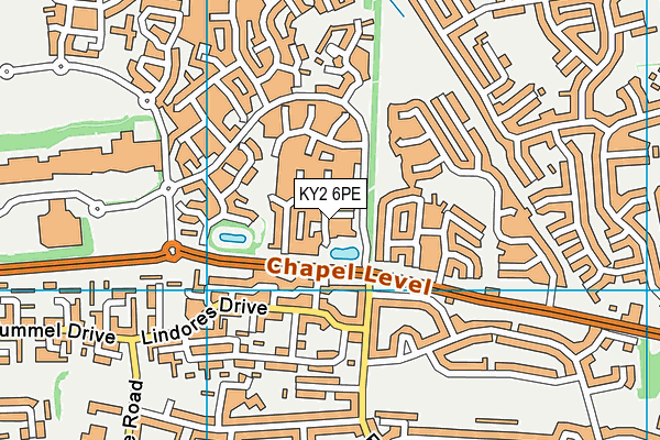 KY2 6PE map - OS VectorMap District (Ordnance Survey)