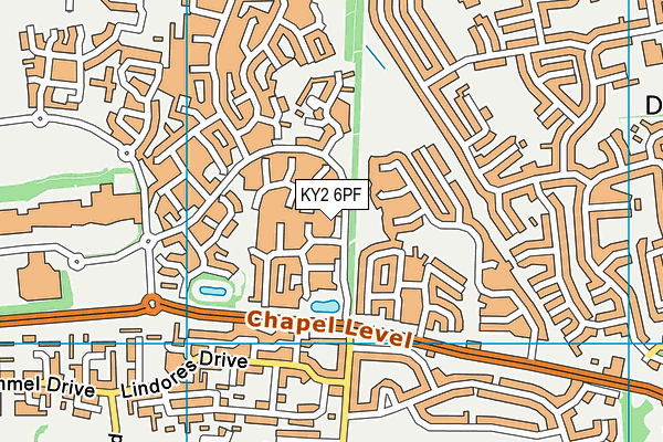 KY2 6PF map - OS VectorMap District (Ordnance Survey)