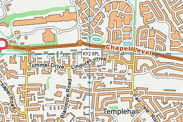 KY2 6PL map - OS VectorMap District (Ordnance Survey)