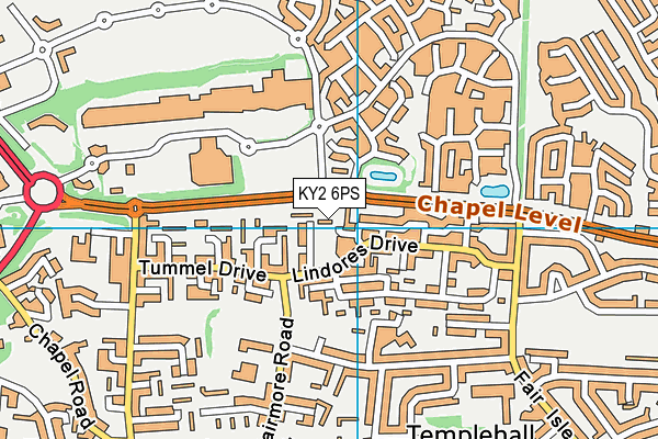 KY2 6PS map - OS VectorMap District (Ordnance Survey)