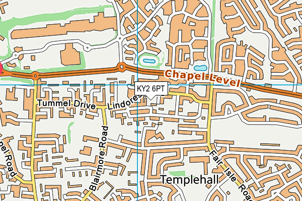KY2 6PT map - OS VectorMap District (Ordnance Survey)