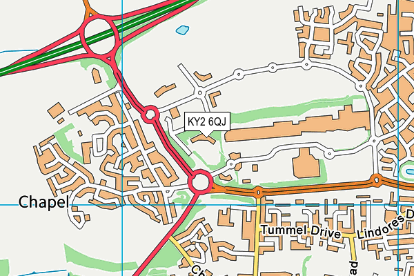 KY2 6QJ map - OS VectorMap District (Ordnance Survey)