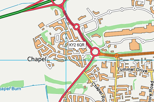 KY2 6QR map - OS VectorMap District (Ordnance Survey)