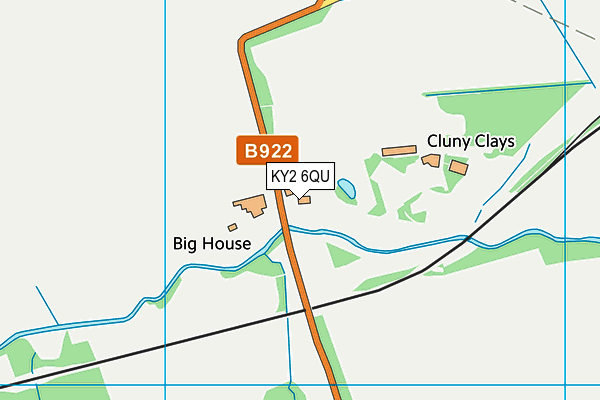 KY2 6QU map - OS VectorMap District (Ordnance Survey)