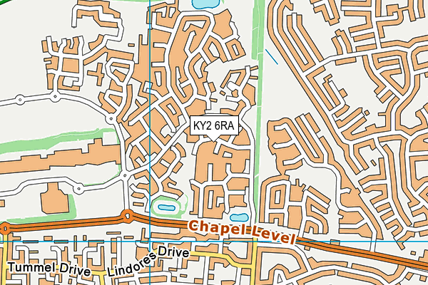 KY2 6RA map - OS VectorMap District (Ordnance Survey)