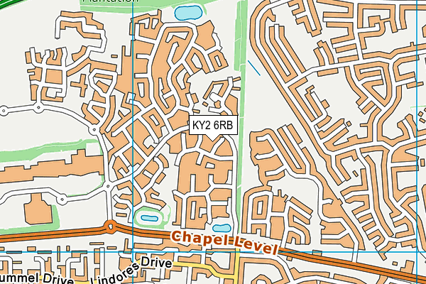 KY2 6RB map - OS VectorMap District (Ordnance Survey)