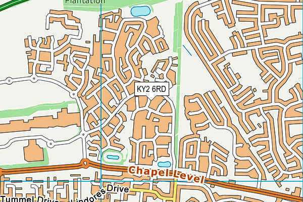 KY2 6RD map - OS VectorMap District (Ordnance Survey)